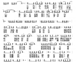 风天雪地话回眸简谱-折建锋词/李怀东曲