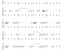 恰似你的温柔钢琴简谱-数字双手-邓丽君