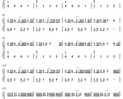 爸爸妈妈钢琴简谱 数字双手 李荣浩