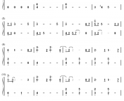 Let Me Down Slowly钢琴简谱-数字双手-Alec Benjamin Alessia Cara