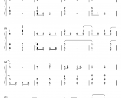 ひとり钢琴简谱-数字双手-XX:me