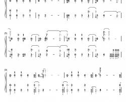 No Name钢琴简谱-数字双手-NF