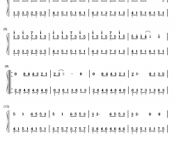 一路向北钢琴简谱-数字双手-周杰伦