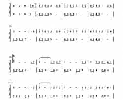 两只蝴蝶钢琴简谱-数字双手-庞龙