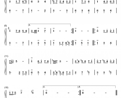 小步舞曲 10钢琴简谱-数字双手-巴赫