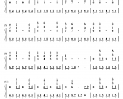 什么都不必说钢琴简谱-数字双手-大张伟