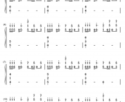 LEVEL5钢琴简谱-数字双手-fripSide