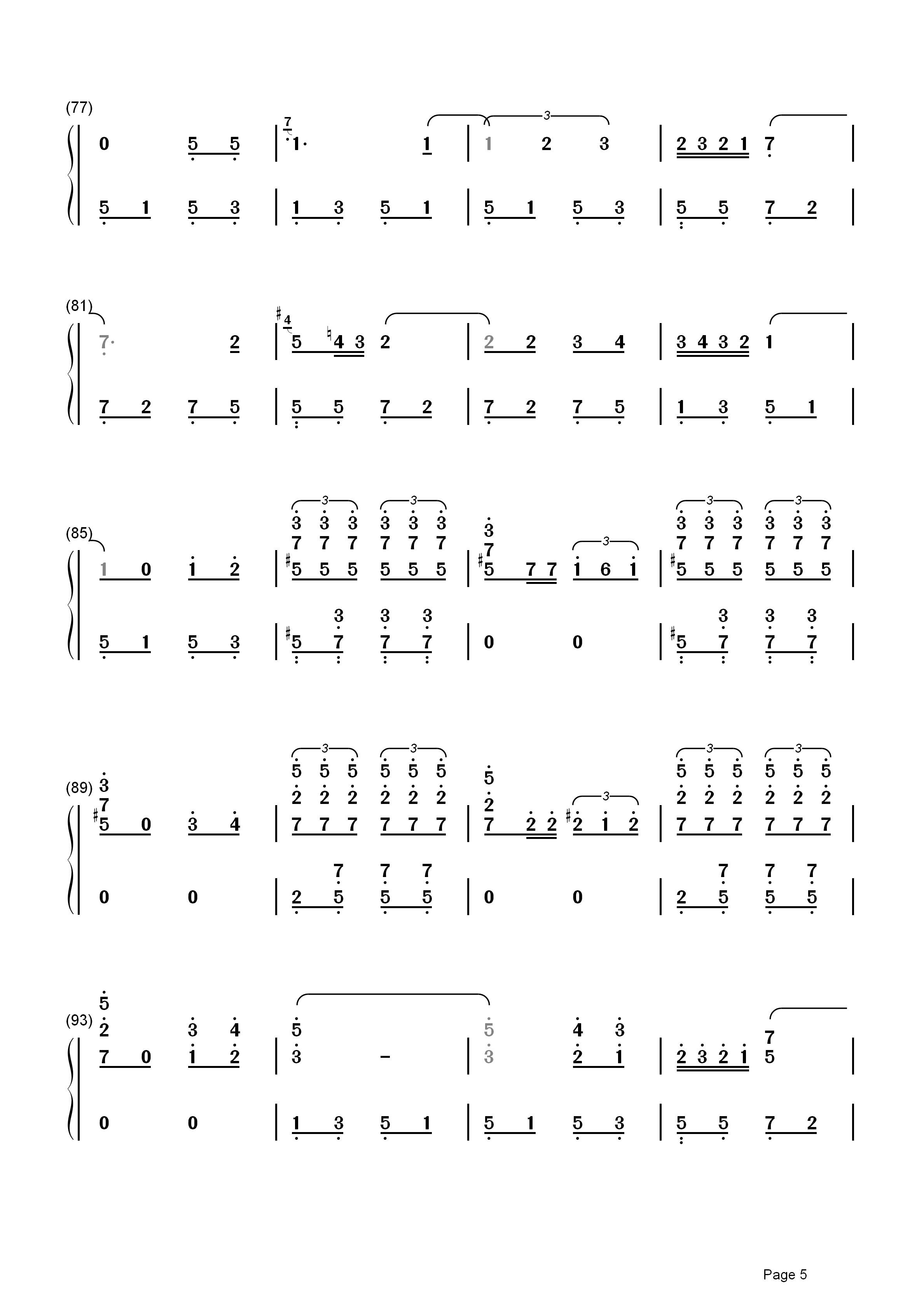 斗牛钢琴简谱数字图片