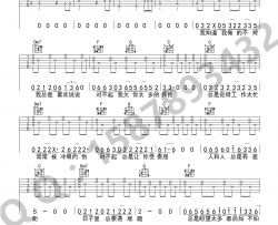 无法长大吉他谱-赵雷-C调简单版-高清弹唱图片谱