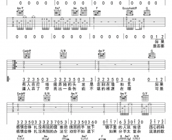 刚刚好吉他谱-C调弹唱谱-薛之谦-简单吉他编配
