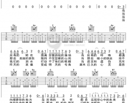 最后的心跳吉他谱 洪启 弹唱六线谱