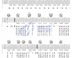 同桌的你吉他谱-老狼-D调弹唱谱-吉他教学演示视频