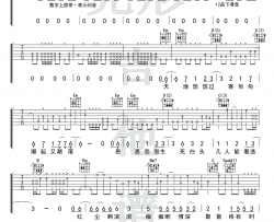 潇洒走一回吉他谱-叶倩文-G调扫弦六线谱-弹唱视频演示