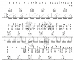 过活吉他谱 高鱼 C调弹唱谱