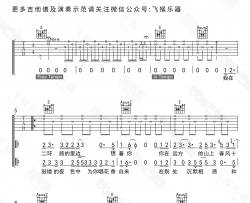 春风十里吉他谱-鹿先森乐队-E调版本-吉他弹唱视频