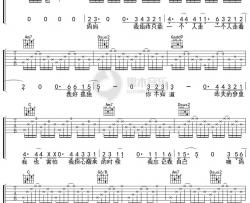 关涛《妈妈我不想再唱悲伤的歌》吉他谱 G调弹唱六线谱