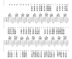 花枝春野吉他谱-不才-C调弹唱谱-高清图片谱